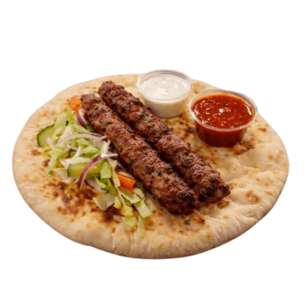 Seekh Kebab with Naan