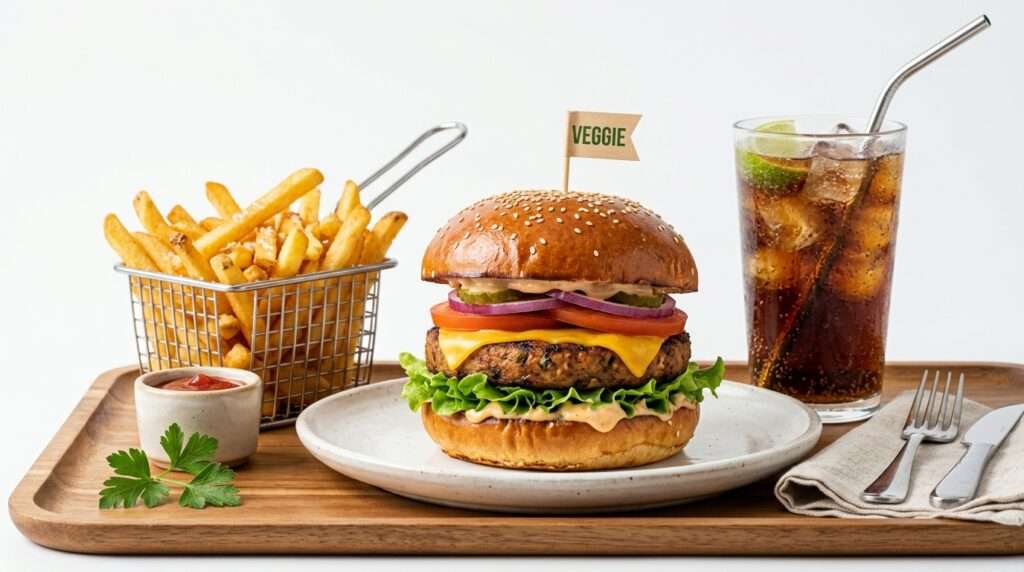 Half Pounder Veggie Burger Meal