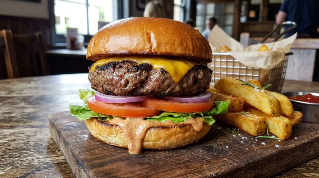 Half Pounder Plain Burger
