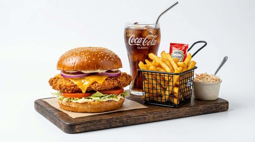Half Pounder Chicken Steak Burger Meal