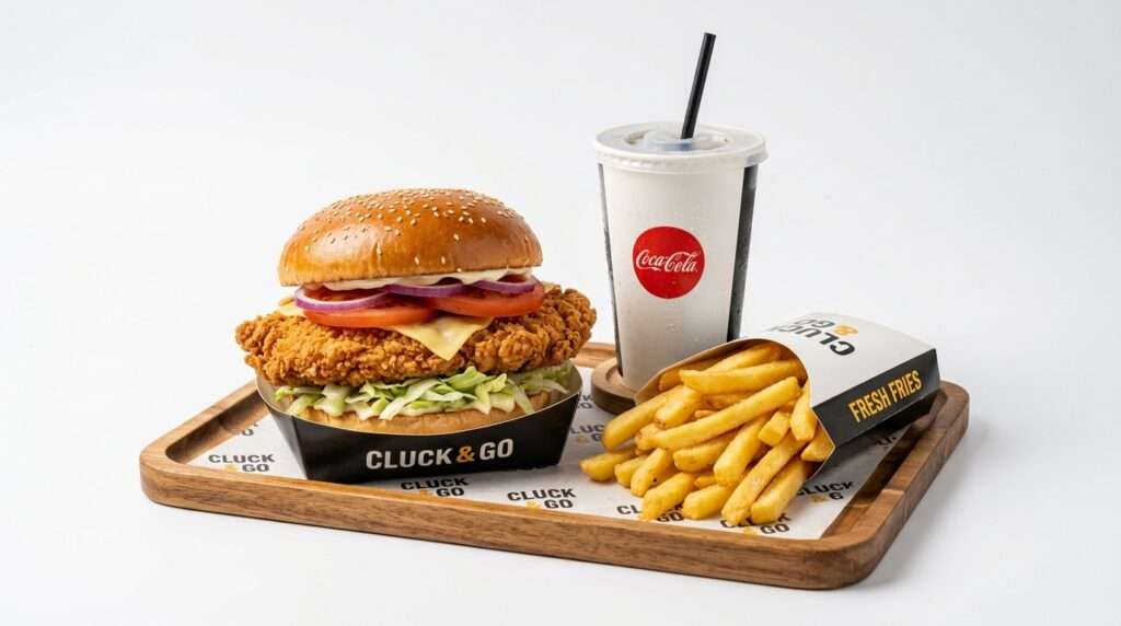 Half Pounder Chicken Fillet Burger Meal