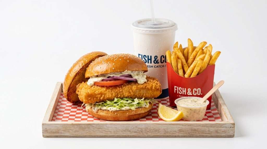 Half Pounder Fish Fillet Burger Meal