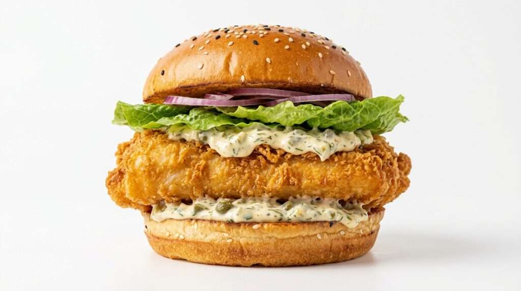 Half Pounder Fish Fillet Burger