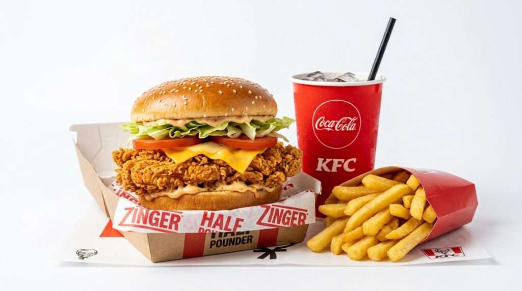 Half Pounder Zinger Fillet Burger Meal