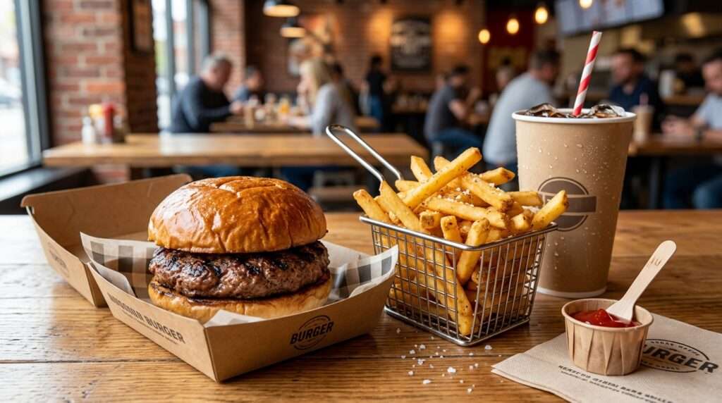Half Pounder Plain Burger Meal