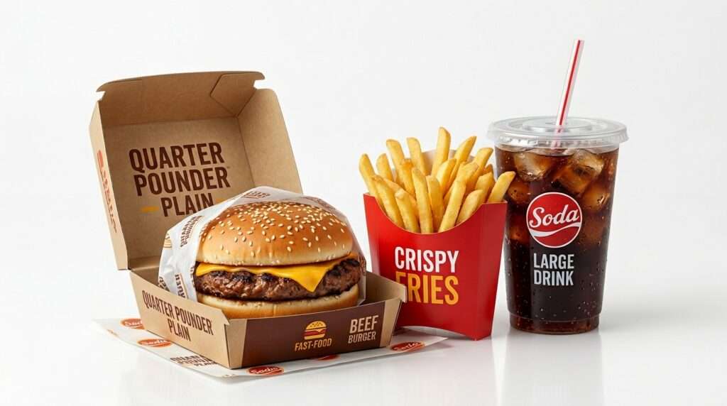 Quarter Pounder Plain Burger Meal